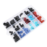 90pcs Air Conditioning Refrigerant Valve Core Caps Replacement Car A/C System Repairing Accessories